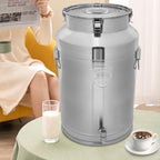 Large Water Bottle, Milk Steam Pitchers, Stainless Steel Sealed Bucket Jug, Large Mouth Opening, for Milk, Coffee and Cappuccino (76L/20.1Gal) - Image 3