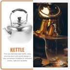 DOITOOL Stainless Steel Tea Kettle Stovetop 6L, Stovetop Tea Pot Food Grade Stovetop Whistling Tea Kettle Classic Stovetop Kettle Portable Camp Tea Pot for Home Outdoor Campfire Use - Image 6
