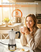Electric Moka Pot with Detachable Base 6 Cup Espresso Maker - Image 4