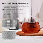 3PCS Tea Strainers for Loose Tea,Loose leaf tea infuser,Extra Fine Mesh Tea Infuser, 304 Stainless Steel & Updated Slim Threaded Lid, Loose Leaf Tea Steeper - Image 6