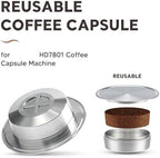 Compatible With Philips，Compatible With Senseo，HD7801 Reusable Capsule Stainless Steel Espresso Bag Crema Filter,Coffee Capsule Filter(3 pcs senseo) - Image 3