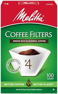 Melitta #4 Cone Coffee Filters, White, 100 Count (Pack of 6) 600 Total Filters Count - Packaging May Vary by Unknown