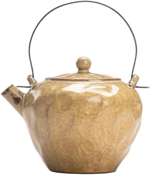 Tea Pots For Loose Tea 320ml Rough Pottery Handmade Teapot Japanese Filter Loop-handled Teapot Tea Brewing Kettle Teaset Tea Pots Coffee Pot Tea Infuser Pot(C 12X13.8CM 320ML) by Unknown