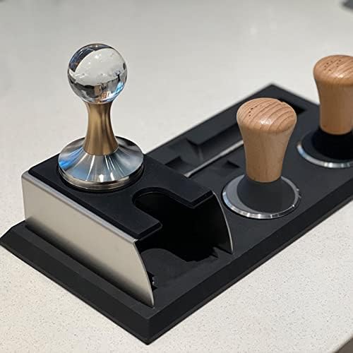 Coffee Tamper Mat and Holder Set, Non Slip Silicone and Stainless Steel, Stable Espresso Tamper Station, Compact Storage Base for Home and Coffee Shop - Image 5