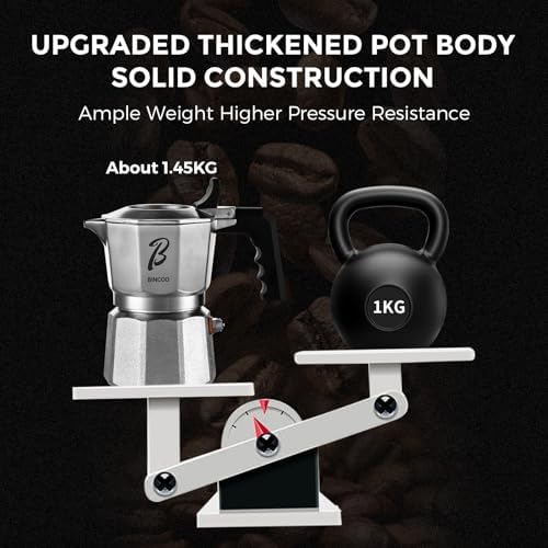 Bincoo Triple Valve Moka Pot 2 Cups - 316 Stainless Steel Stovetop Espresso Maker, Heavy Duty Italian Coffee Pot for Home Barista,Rich Crema - Image 5