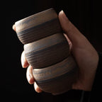 (Set of 6)Handmade Small Clay Pottery Teacup Set Japanese Asian Tradition Aesthetic Ceramic Porcelain Tea Cup Chado Zen - Image 4