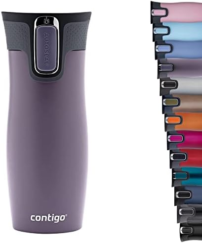 Contigo West Loop Autoseal Travel Mug, Stainless Steel Thermal Mug, Vacuum Flask, Leakproof Tumbler, Coffee Mug with BPA-Free Easy-Clean Lid by Contigo