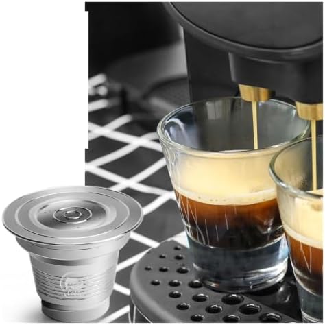 Reusable Coffee Capsule Stainless Steel Refillable Coffee Filter(Light Grey) - Image 2