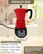 Electric Moka Pot with Detachable Base 6 Cup Espresso Maker - Image 2