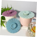 Hemobllo 12pcs Sunflower Silicone Cup Lids Heat Resistant Mugs Lids for Coffee Glass and Ceramic Cups Reusable Silicone Covers - Image 6