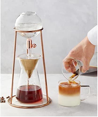 JITEM Cafetera Glass Ice Dripper Maker Manual Household Drip Coffee Hand-Brewed Cold Brew Pot with Filter Adjustable Water Flow Coffee Maker for Coffee or Tea - Image 7