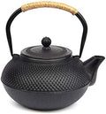 Classic tea kettle, Cast Iron Teapot,1.5L Japanese Cast Iron Teapot Kettle with Enamel Coated Interior Black, Tetsubin Tea Kettle Stovetop by Unknown