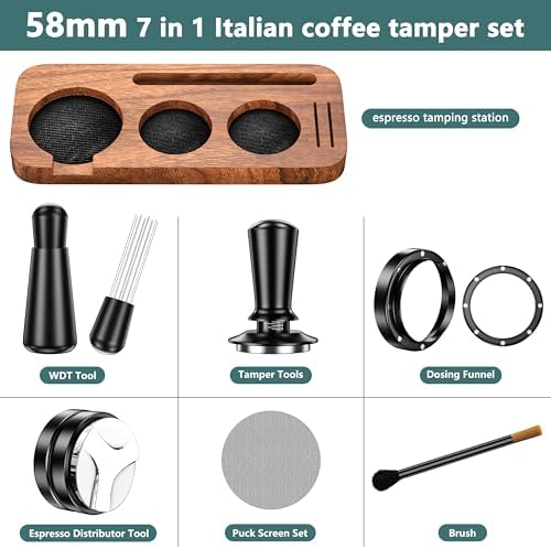 7PCS Espresso Accessories Kit，58mm Coffee Tamper Set Fits Breville - Image 3