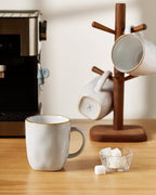 famiware Coffee Mugs Set of 6, Ocean Square 13oz Coffee Cup Set with Handle - Image 6