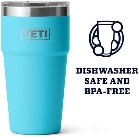 YETI Rambler Stackable Pint, Vacuum Insulated, Stainless Steel with MagSlider Lid - Image 4