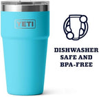 YETI Rambler Stackable Pint, Vacuum Insulated, Stainless Steel with MagSlider Lid - Image 4