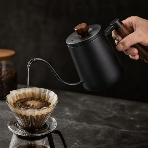 Resistant Gooseneck Kettle, Black, 350ML - Image 2