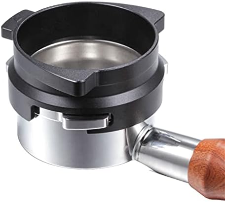 54mm Coffee Powder Receiving Dosing Ring Rotatable Aluminum Alloy Loop Coffee Machines Funnels Accessories (Color : Silver Size : 54mm) - Image 3