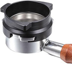 54mm Coffee Powder Receiving Dosing Ring Rotatable Aluminum Alloy Loop Coffee Machines Funnels Accessories (Color : Silver Size : 54mm) - Image 3