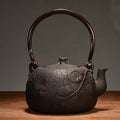 Cast Iron Teapot, Stovetop Safe Tea Kettle With handle, Asian Style Handmade Tea Pot For Home Camping Outdoor Use(0.9L, BlackQ) by Unknown