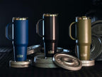 Beast 42 oz Tumbler with Handle Stainless Steel Vacuum Insulated Coffee Ice Cup Double Wall Travel Flask (Royal Blue) - Image 3
