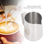 600ml Stainless Steel Frothing Jug Pitcher, Food Grade Milk Frother Cup with Eagle Spout, Thickened Comfortable Handle, Integrally Formed Sturdy Design - Image 6