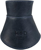 Hide & Drink, Pour Over Collar Compatible with Chemex 6-Cup Glass Handmade from Full Grain Leather - Slate Blue - Image 2
