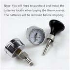 E61 Automatic Coffee Pressure Gauge, Brewing Head Pressure Gauge Modification, with Thermometer, for All Standard 58mm Brewing Head Coffee Machines - Image 4