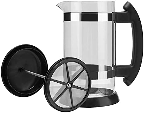 Press Coffee Maker, Coffee Press, Caffettiere，Coffee Maker，Coffee Kettle Coffee Kettle Stainless Steel Glass Teapot Coffee Tea Percolator Filter Press Plunger 1000ml Manual Coffee Espresso Maker Pot ( - Image 3