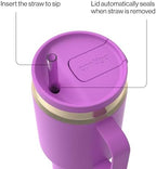 Contigo SnapSeal 30 oz Stainless Steel Vacuum-Insulated Tumbler with Handle & Reusable Straw, Leakproof AutoClose Lid, Cup Holder Friendly, BPA-Free & Lead-Free, Dishwasher Safe - Image 3
