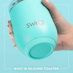 Swig Life 12oz Insulated Wine Tumbler with Lid, Funky Chicken - Image 5