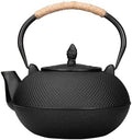 Without Coating Cast Iron Teapot Tetsubin with Stainless Steel Filter Tea Kettle Iron Tea Gift for Adult Father Mother Family,3L by XHPBCG
