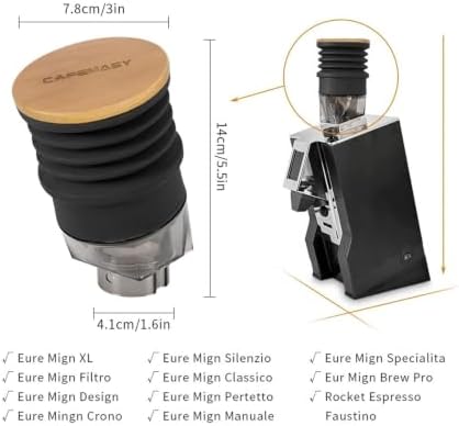 Coffee Beans Grinder Single Dose Hopper Bellows Coffee Grinder Bean Bin Blowing Cleaning Tools(Style B For Eureka) - Image 4