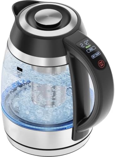 1.8L Electric Kettle, 1750W with Tea Infuser - Stainless Steel by Unknown