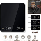 Coffee Electronic Scales Pour Over Espresso 3kg 0.1g LED Auto Timer Smart Kitchen Scale - Image 4