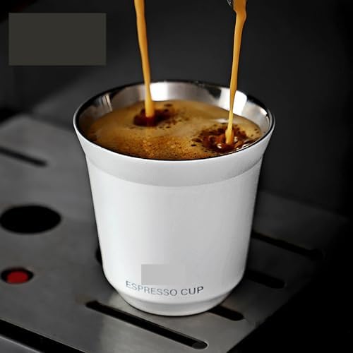 304 Stainless Steel Espresso Mugs 80ML Coffee Cups Insulated Double Wall Heat-insulating Safe Small Capacity Drink(8-24W 2pcs) - Image 4