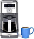 GE Drip Coffee Maker With Timer | 12-Cup Glass Carafe Coffee Pot With Adjustable Keep Warm Plate | Wide Shower Head for Maximum Flavor | Kitchen Essentials | Stainless Steel by Unknown