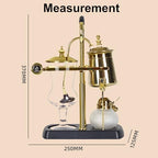 Belgium Luxury Royal Family Balance Syphon, Siphon Coffee Maker with Tee Handle, Elegant Retro-Style Design Vacuum Brewing Coffee Machine for Coffee Aficionados, Coffee/Tea Dual-Use - Image 6