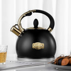 choxila Stovetop Tea Kettle - 2.64 Quart Whistling Tea Pot for Stove Top, Stainless Steel Tea Kettle for All Stovetops Including Induction, Gas, Electric | Ergonomic Pouring Design - Image 3