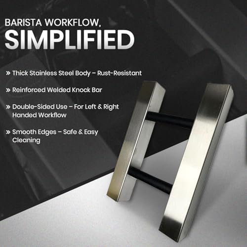 Rattleware Stainless Steel Knock Chute 15″×11″ – Heavy-Duty, Double-Sided Espresso Grounds Chute for Slim Jim Trash Can – Commercial Grade Barista Tools for High-Volume Coffee Stations - Image 2