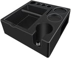 Espresso tamping station knock box,tamper station,Espresso station fit for storage 51-58mm tamper,distributor,portafilter,puck screen accessories,9 in 1 espresso knock box and tamper station by DELERKE