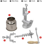 Manual Grain Grinder with Table Clamp Silver - Image 5