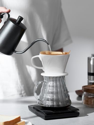 DOWAN 12OZ Coffee Cups and Pour Over Coffee Maker - Image 6