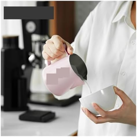 Classic Milk Frothing Pitcher 500ml Red Stainless Steel Steaming Pitchers Cup Coffee Tool(500ml,1pcs) - Image 5