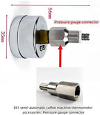 E61 semi-automatic coffee machine brew head pressure gauge and thermometer modification parts, upper thermometer, thermometer connector(Pressure gauge connector) - Image 2