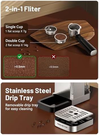 KEENSTAR 20Bar Espresso Machine, Hot & Iced Expresso Coffee Machines - Image 6