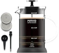 French Press Coffee Maker Stainless Steel Cold Brew Heat Resistant Glass Coffee & Tea Maker with 2 Filter (1000ml/34oz) by DiscoveryJoyinCoffee