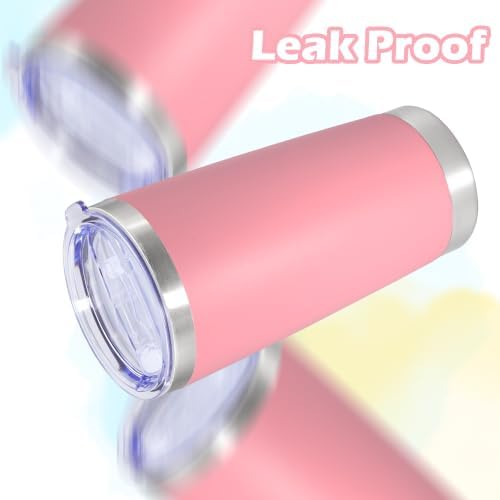 20oz Tumbler Insulated Tumblers Vacuum Coffee Mug with Lid Pink 12Pack - Image 6