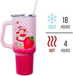 Silver Buffalo Strawberry Shortcake Vintage, Stainless Steel Tumbler, 40oz - Image 3