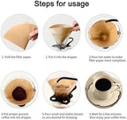 500 Pcs Wood Pulp Conical Filter Paper – Hand-Brewed Coffee Portable Drip Sheets for Households - Image 4